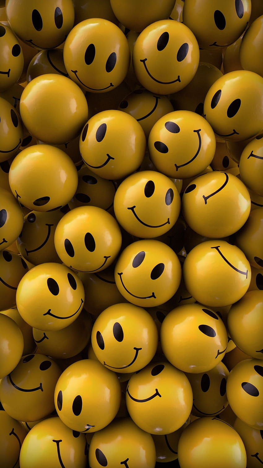 Emoji, felice, giallo Sfondo del telefono HD