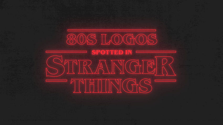 Retro 80s Logos Spotted in Stranger Things 3 HD wallpaper