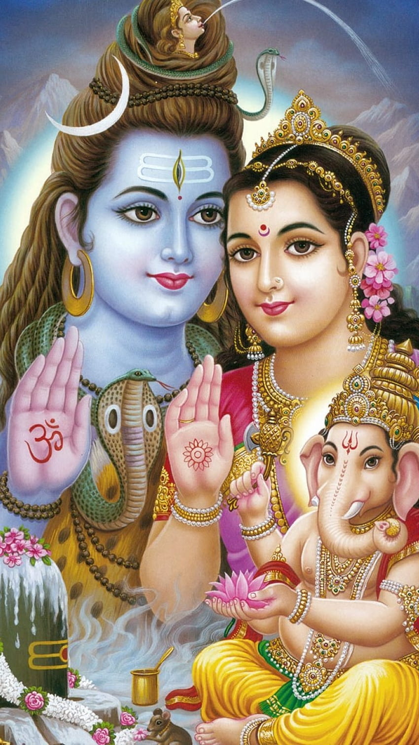 Sivan, hinduistischer Gott, Lord Mahadev, parvati devi HD-Handy-Hintergrundbild