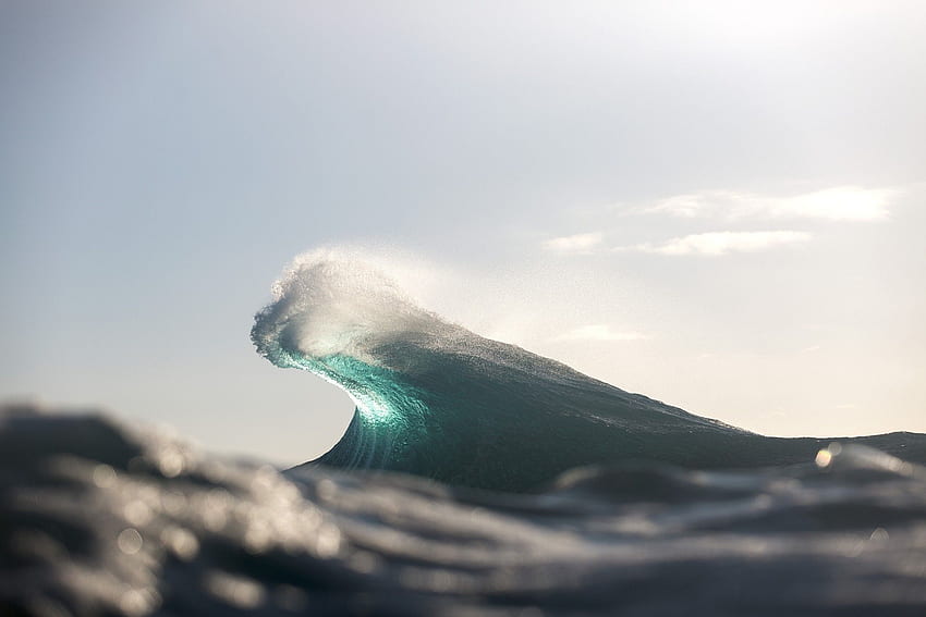 waves, Water, Sea, Macro, Bokeh, Depth of field, Atlantic ocean HD wallpaper