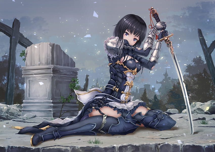 Anime knight girl HD wallpapers | Pxfuel