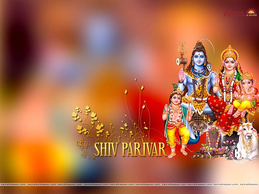 ganesh Shiv parivar, Statue of Shiva Parvati HD wallpaper