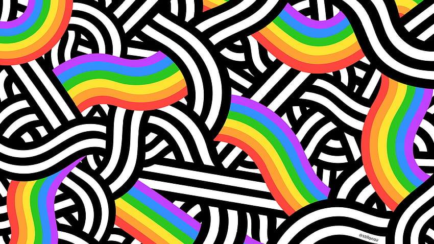 Pride Flag Background, Aesthetic Pride HD wallpaper