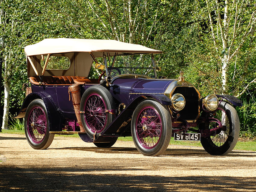 1913 peugeot type 145s tourer, type, peugeot, tourer, tree, vintage HD wallpaper