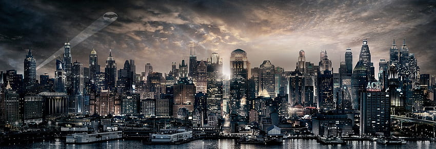 Gotham, paesaggio urbano, città, area metropolitana, metropoli, skyline Sfondo HD