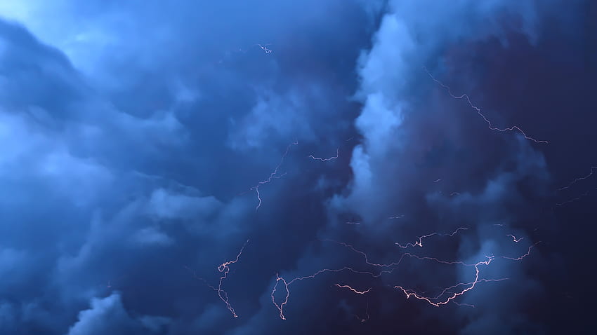 Natur, Wolken, Blitz, Bedeckt, Überwiegend bewölkt, Gewitter, Sturm HD-Hintergrundbild