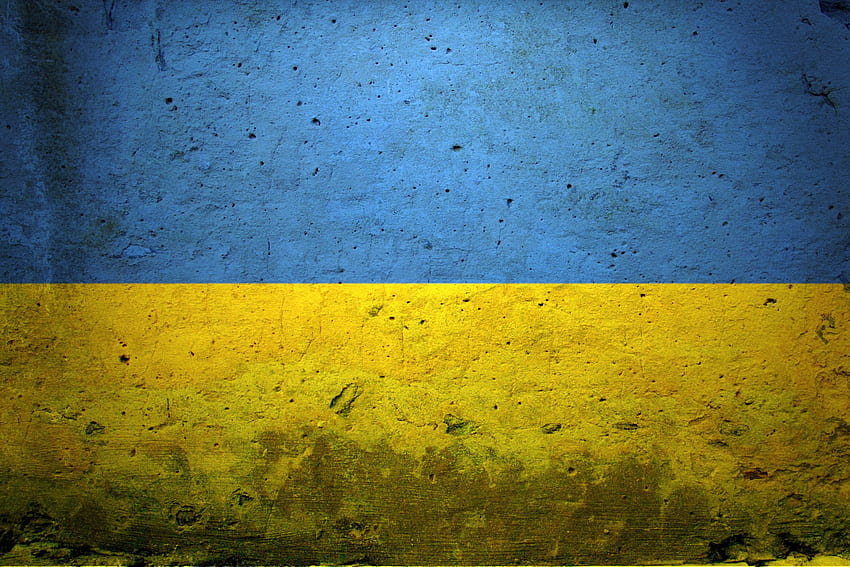 Bandeira da Ucrânia, notícias, arte, líquido, Ucrânia, legal, triste papel de parede HD