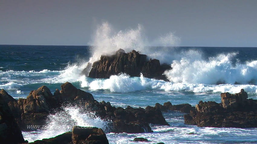 Zen Ocean Waves - Ocean Sounds Only (TANPA MUSIK) Aquatic Dream Therapy, Zen Sunset Wallpaper HD