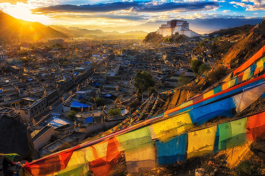 Tibet, Colours, Asia HD wallpaper