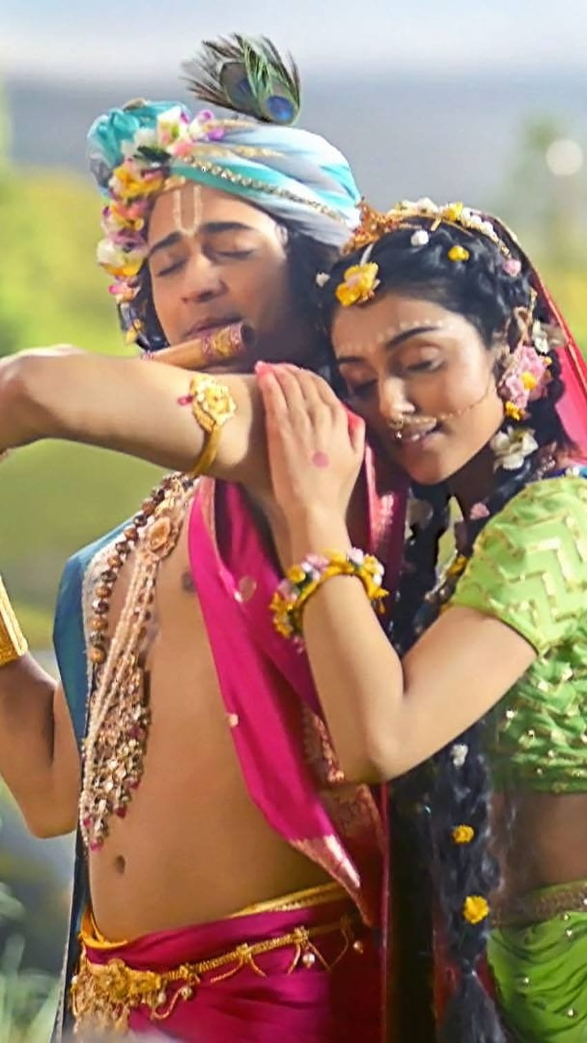 อนุกรม Radha Krishna, Bansuri Love วอลล์เปเปอร์โทรศัพท์ HD