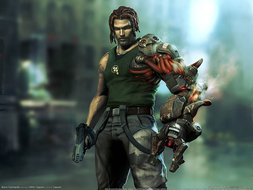 Bionic Commando, videojuego, lucha, aventura, acción, juego, luchador, enojado, peligro fondo de pantalla