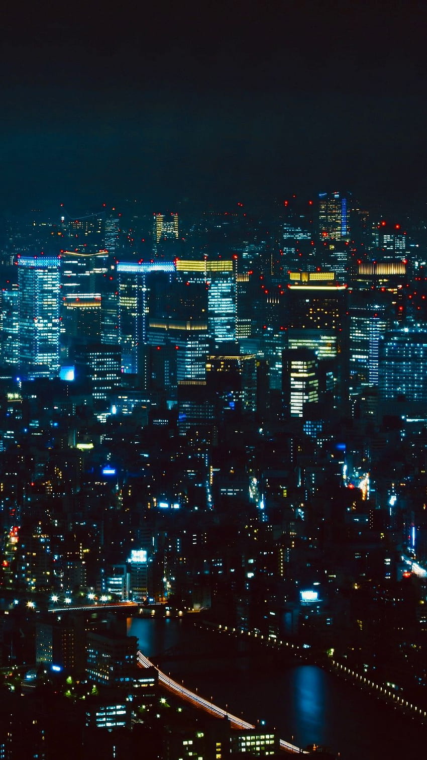 Tokyo Gecesi, Tokyo Şehir Estetiği HD telefon duvar kağıdı