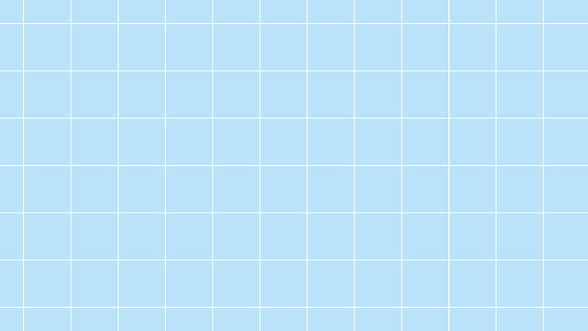 最小限の水色のグリッド。 Latar belakang warna solid, ponsel, Latar belakang, Pastel Blue Grid 高画質の壁紙