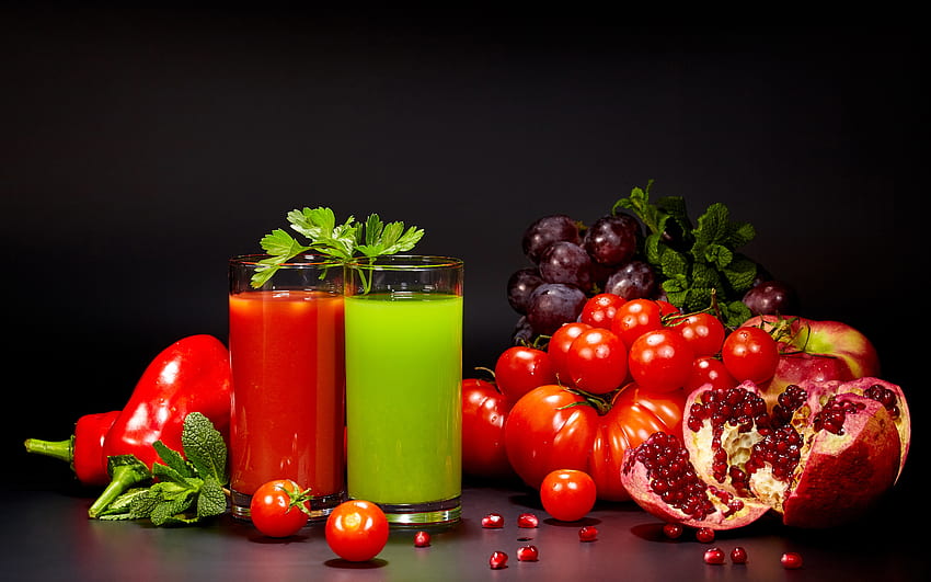 Saft, Obst, Gemüse, Getränke HD-Hintergrundbild