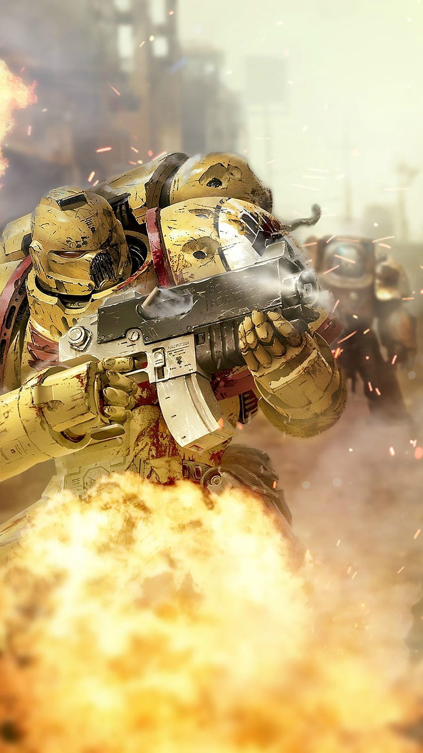 Telepon Warhammer 40k, Imperial Fists wallpaper ponsel HD