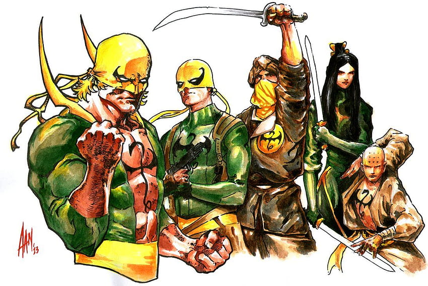 Iron Fist, Mixed Cartoon HD wallpaper