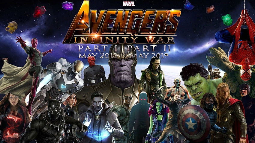 อเวนเจอร์ส อินฟินิตี้ วอร์ ที่สวยงาม โดย Tanvir อิสลาม ขนาดกลาง, โลโก้ Avengers Infinity War วอลล์เปเปอร์ HD