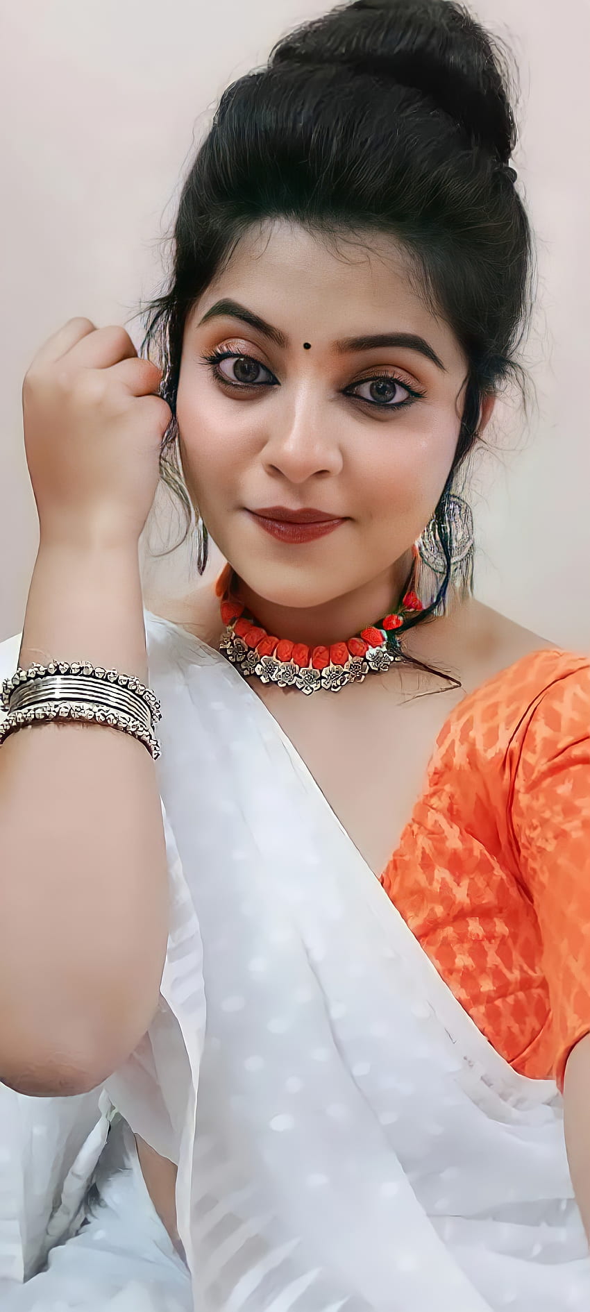 Beautiful girl, hair, indian HD phone wallpaper