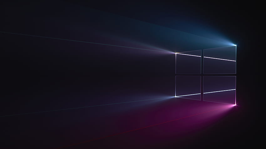Windows 10 Microsoft Reflection Rays Windows 10 HD wallpaper