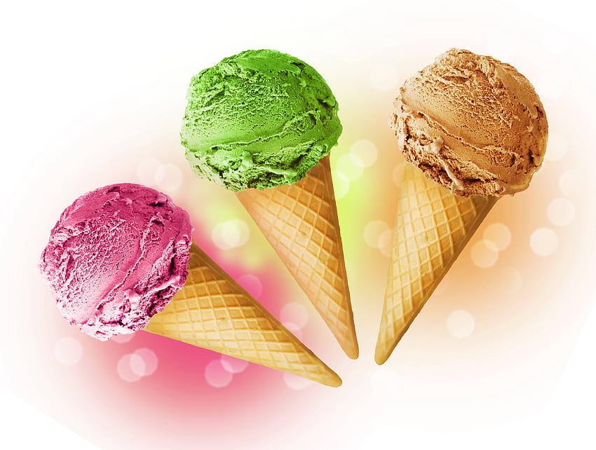 Фунийка за сладолед (66 ) – за, Пастелен сладолед HD тапет