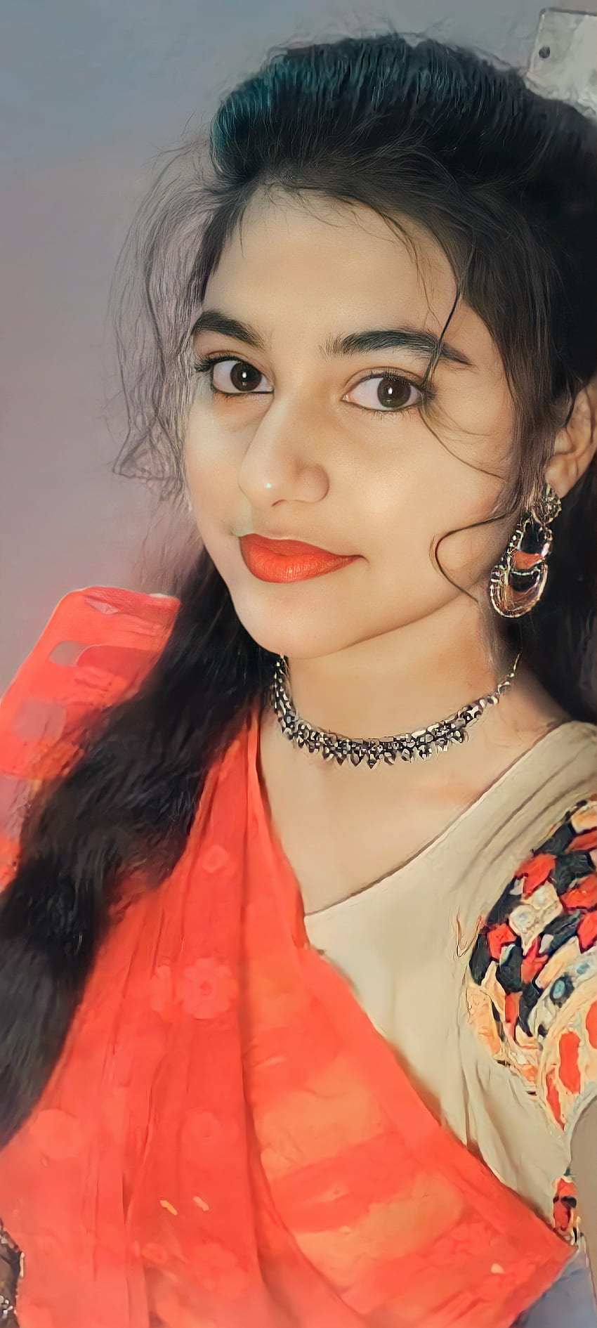 Piękna dziewczyna, indyjska Tapeta na telefon HD