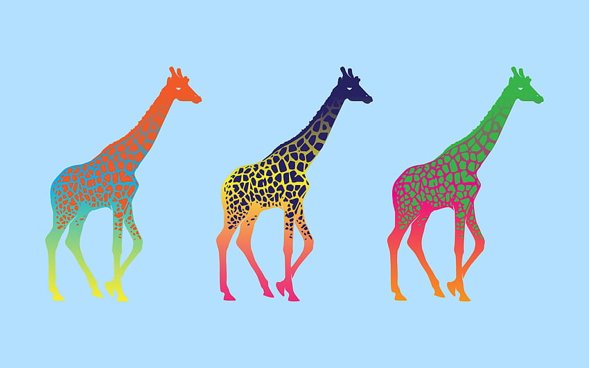 Simple s. Giraffe art, Giraffe, Giraffe colors, Minimalist Animal Watercolor HD wallpaper