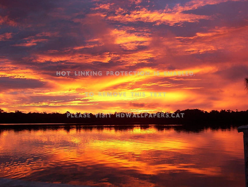 backyard sunset vanuatu golden orange ocean HD wallpaper
