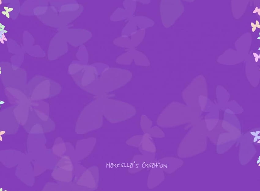 バタフライボーダー、紫、蝶、ボーダー 高画質の壁紙
