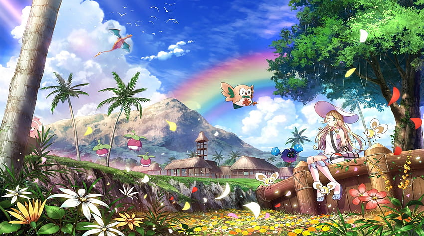 Pokemon Sun And Moon ( px, 2.8 Mb), Pokemon Scenery HD wallpaper