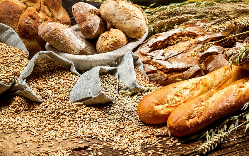 Bread And Wheat HD wallpaper