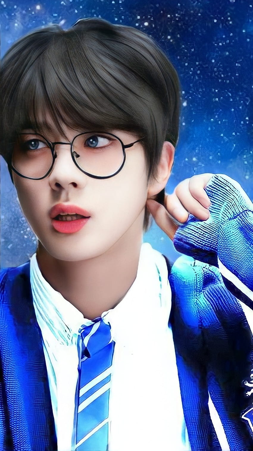 Jin, glasses, nose HD phone wallpaper