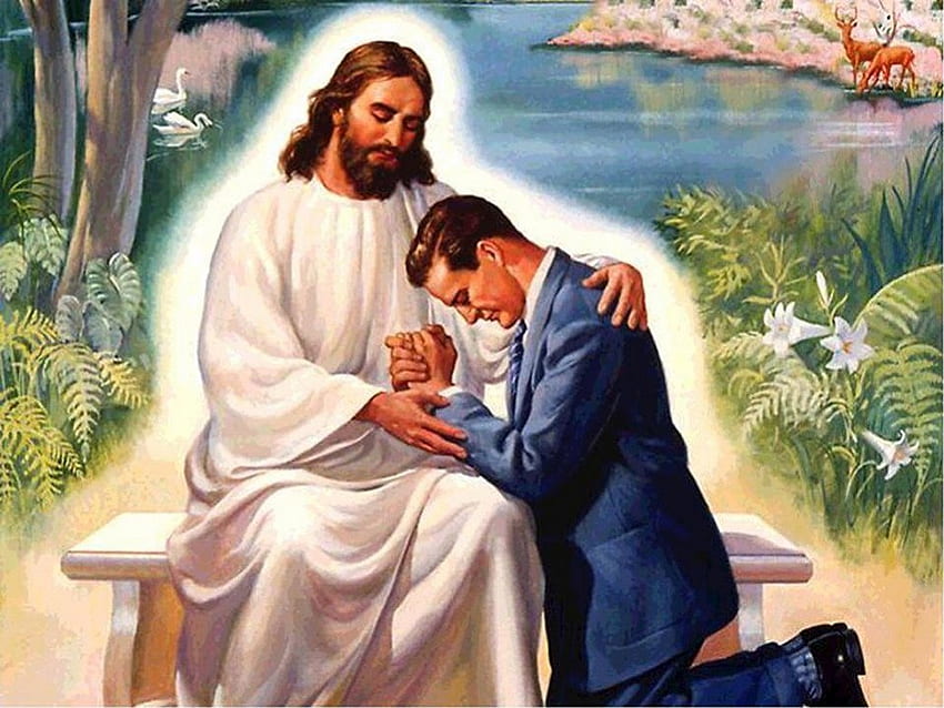 Jesus liebt und vergibt immer, Jesus, Christus, Liebe, Religion HD-Hintergrundbild