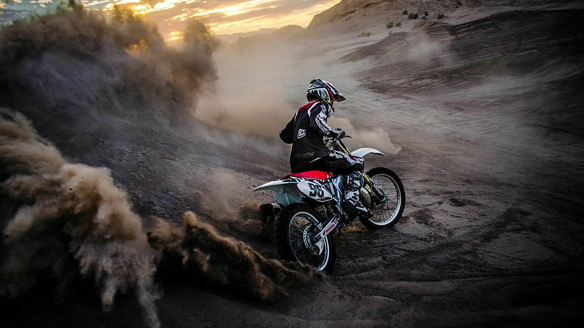 Motocross Rider. Dirt for Android HD wallpaper