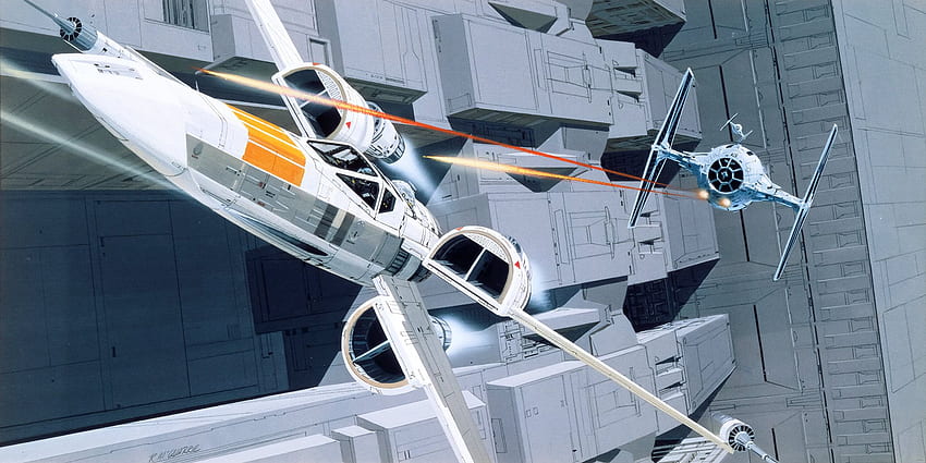 Murale non tessuto Star Wars Classic RMQ X Wing Vs TIE Fighter, Star Wars: TIE Fighter Sfondo HD