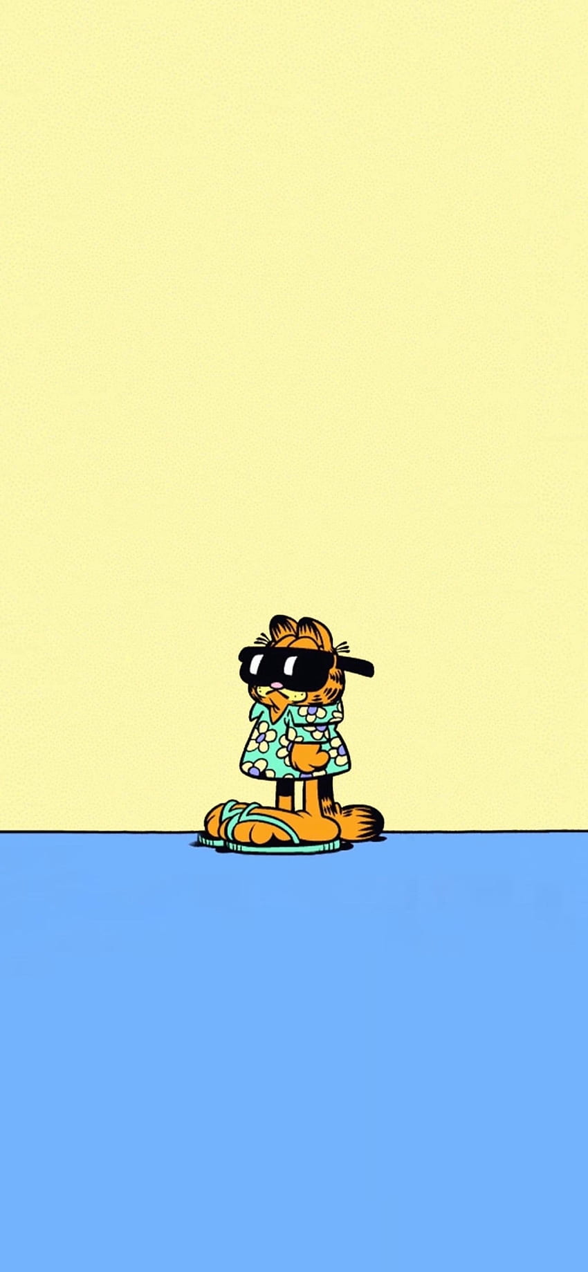 Minimalis Komik Garfield Musim Panas - Untuk Teknologi, Garfield I Benci Senin wallpaper ponsel HD