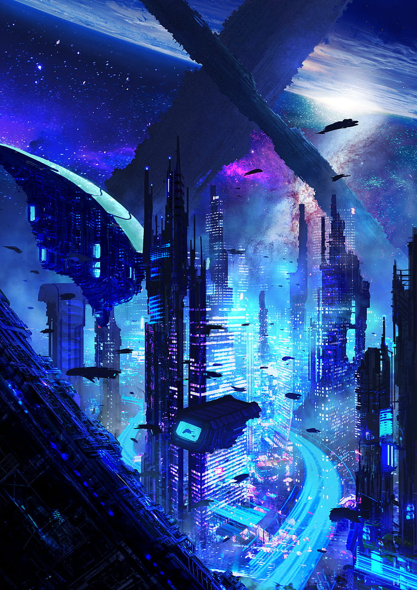 Fantasy, Stadt, Futurismus, Sci-Fi, Fiktion, That's Incredible, Future HD-Handy-Hintergrundbild