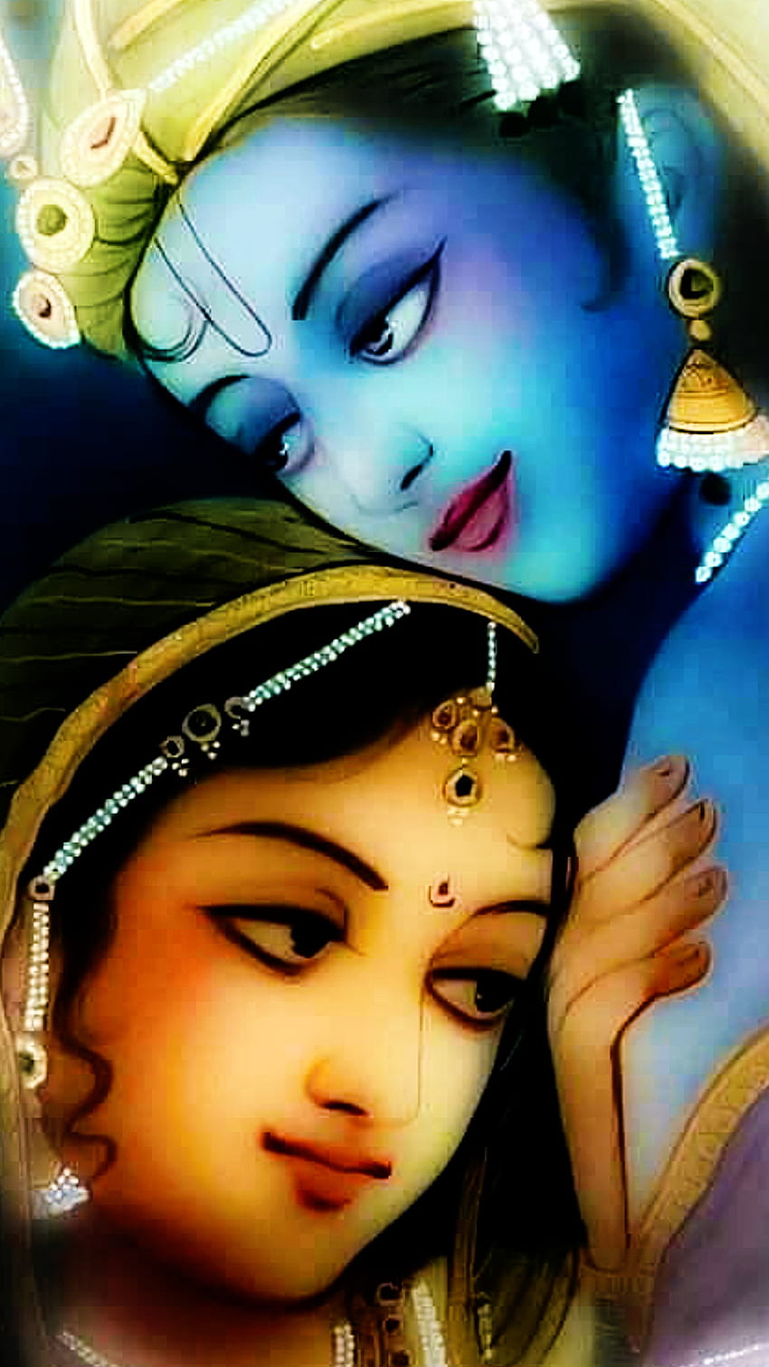 Radha Krishna, innocent potrait HD phone wallpaper | Pxfuel