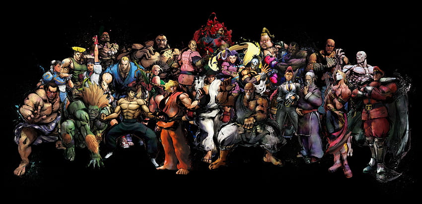 Street Fighter, герои от играта HD тапет