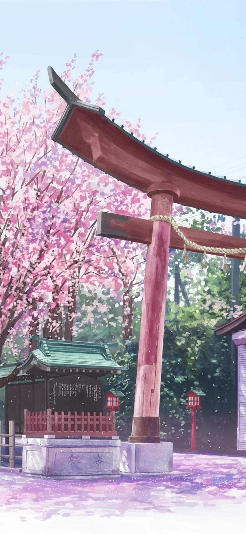 Classic anime shrine floral tranquility - Sacred Shrines Anime Art  Wallpapers: HD Manga, Epic Fan Art (@wallpapers) | Hero