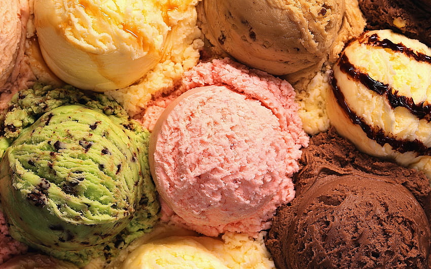 crema, , gelato, gelato alla caramella Sfondo HD