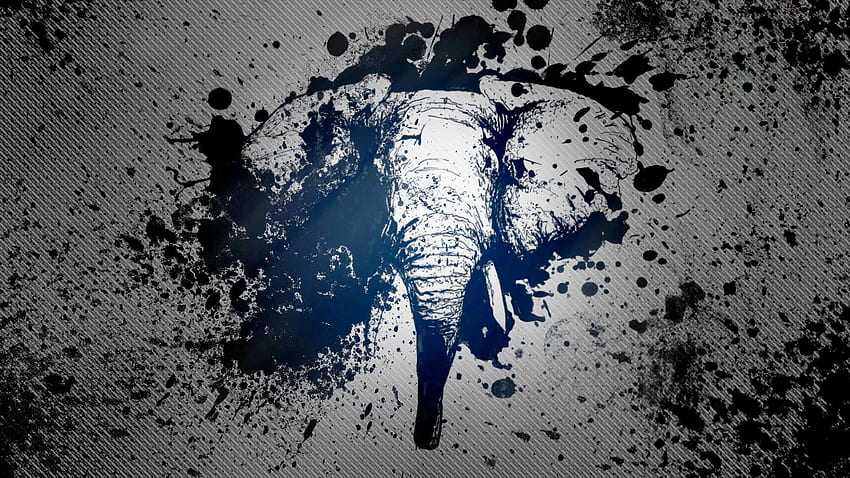 Abstract Elephant, Artistic Elephant HD wallpaper