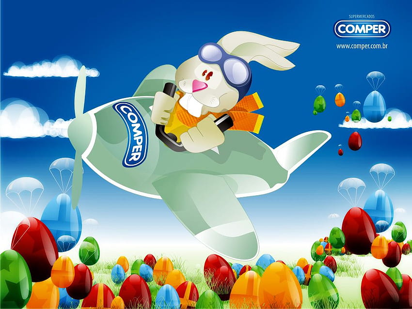 FLYING PETER, colored, peter, flying, eggs, rabbit HD wallpaper