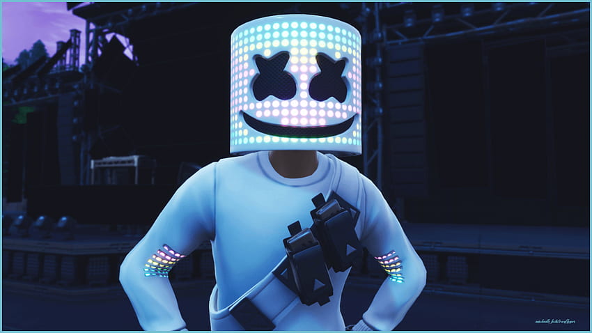 Diez maneras diferentes de hacer Marshmello Fortnite, Marshmello Skin fondo de pantalla