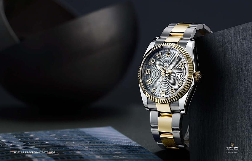 Round Analog Watch With Silver Colored Link ., Rolex iPhone HD wallpaper