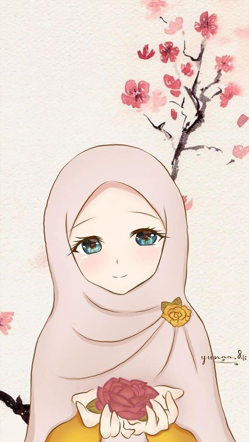 Nimaslailia on Bagus. Islamic cartoon, Anime muslim, Hijab HD phone wallpaper
