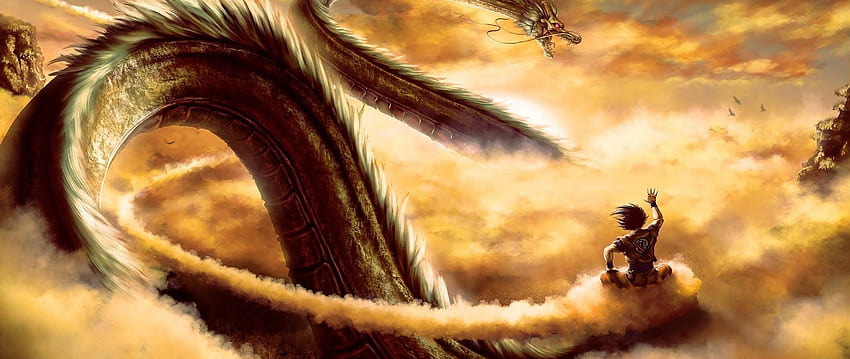 Shenron And Goku for and Mobiles Ultra Wide TV - HD wallpaper