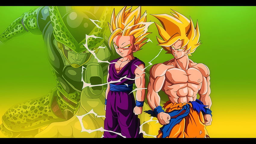 More Like Goku and Gohan vs Cell - DBZ 1920 HD wallpaper