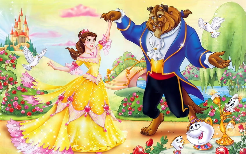 Beauty and the Beast. Disney <3. Beauty, the beast, Belle HD wallpaper