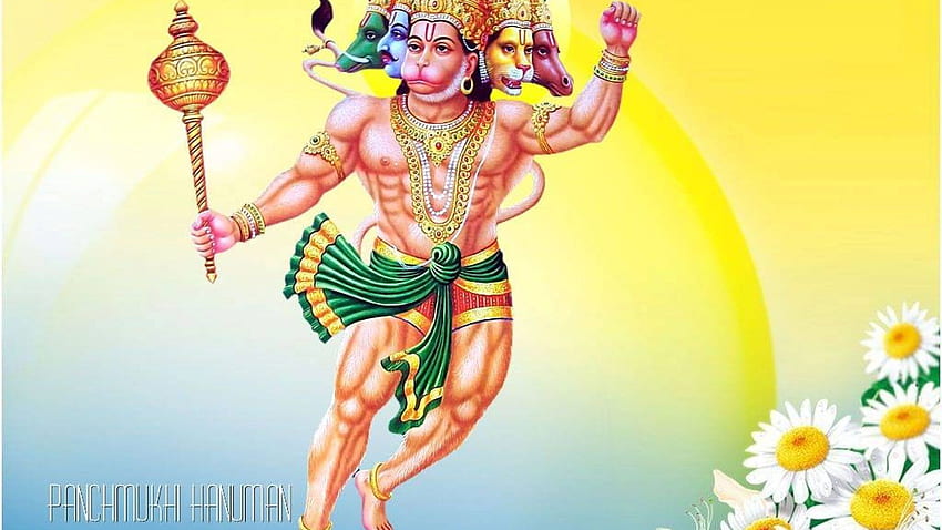 Panchmukhi Hanuman Pic. Hindu Gods and Goddesses HD wallpaper