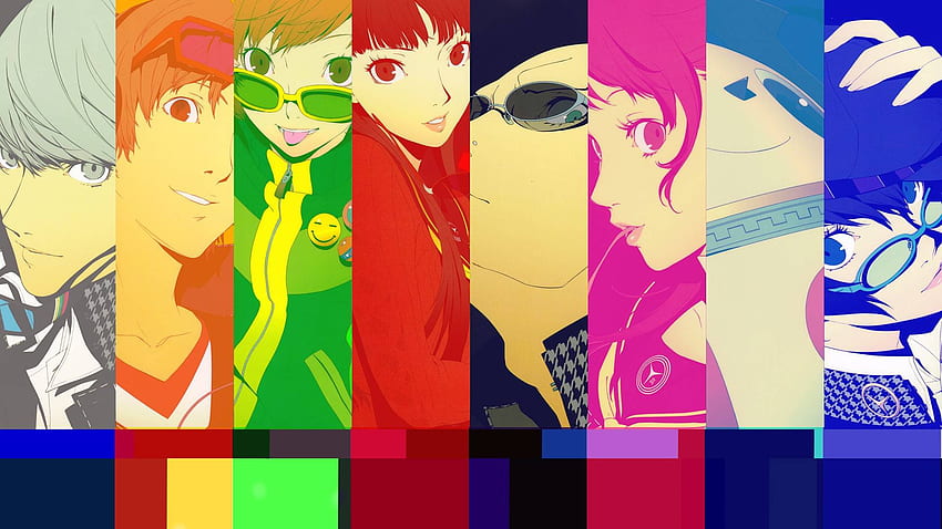 Persona 4 Minimalist , Colourful Minimalist HD wallpaper